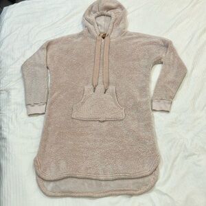 Women’s size small light pink Denver Hayes Plush Hooded Sweatshirt Dress